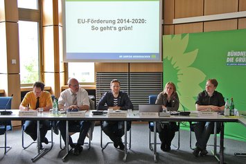 Podium - Veranstaltung zur EU-Förderung