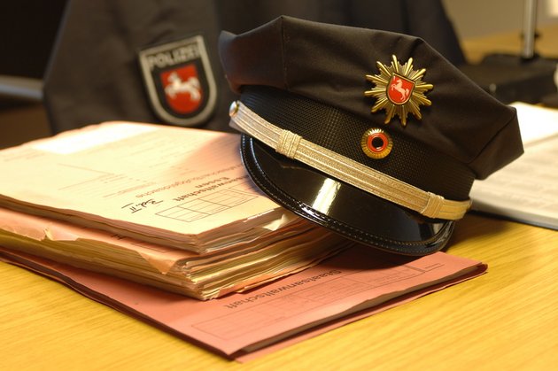 Ermittlungsakte bei der Polizei